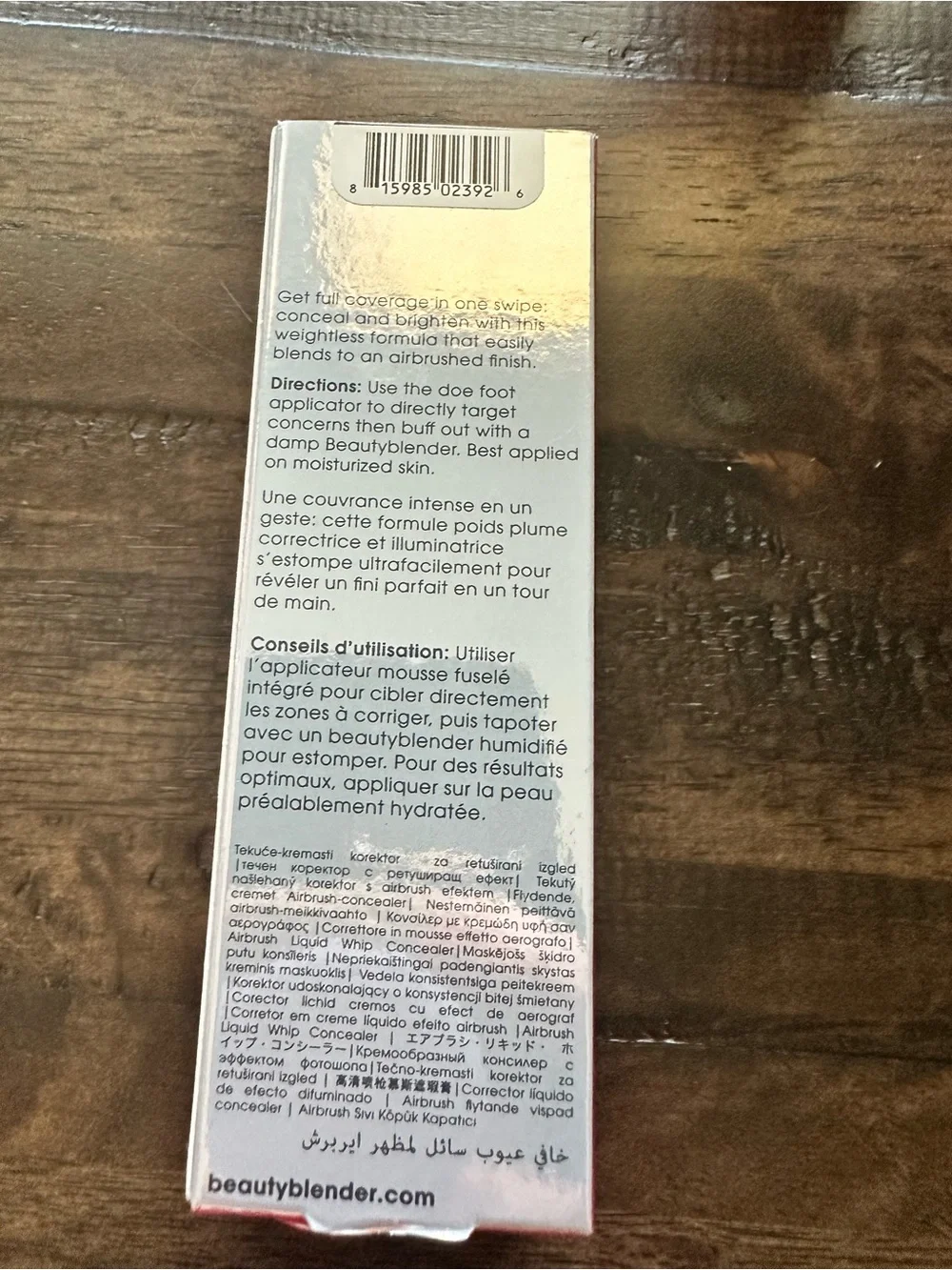 NIB Sealed Beauty Blender Bounce Airbrush Liquid Whip Concealer Deep Mocha 4.75N